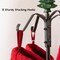 Freestanding Christmas Stocking Holder Tree, 67" Height Stocking Stand for Floor with 8 Stocking Hooks, Metal Stocking Hanger Stand with Vivid Cast Iron Christmas Tree Top, Christmas Decor Rack for Ho